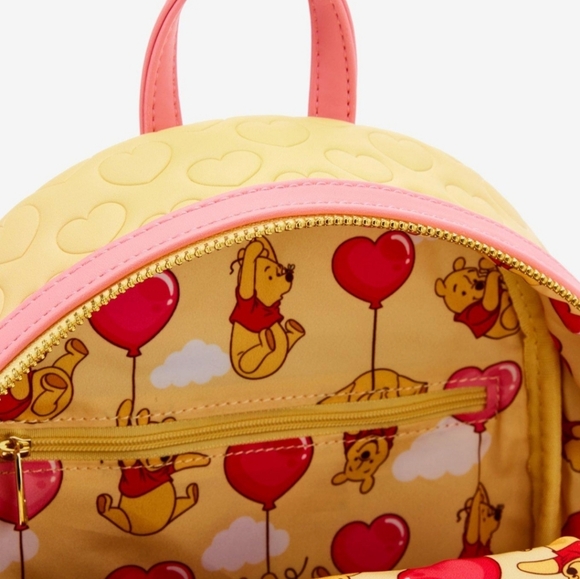 Loungefly Disney Winnie the Pooh balloon hearts backpack & wallet - Picture 6 of 6